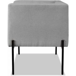 Paris Prix - Fauteuil Design "riviera" 75cm Gris & Noir -Pas Cher Fauteuil Magasin 57075339 3