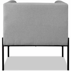 Paris Prix - Fauteuil Design "riviera" 75cm Gris & Noir -Pas Cher Fauteuil Magasin 57075339 4