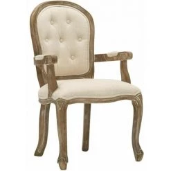Paris Prix - Fauteuil Vintage Design "choteau" 97cm Beige