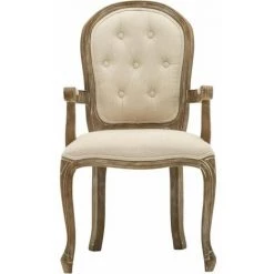 Paris Prix - Fauteuil Vintage Design "choteau" 97cm Beige -Pas Cher Fauteuil Magasin 57075394 3