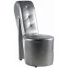 Paris Prix - Fauteuil Design "chaussure Diamant" 105cm Gris -Pas Cher Fauteuil Magasin 57075395 1