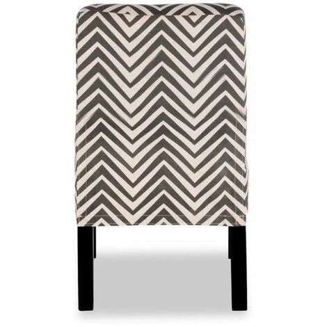 Paris Prix - Fauteuil Imprimé Design "belt" 83cm Gris 5 Paris Prix - Fauteuil Imprimé Design "belt" 83cm Gris – Image 3