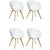 ATMOSPHERA, CRŽATEUR D'INTŽRIEUR Lot De 4 Fauteuils Design "Baya" 75cm Blanc -Pas Cher Fauteuil Magasin 57075983 1
