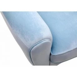 Paris Prix - Fauteuil Club En Velours "timber" 85cm Bleu 9 Paris Prix - Fauteuil Club En Velours "timber" 85cm Bleu -Pas Cher Fauteuil Magasin 57077719 3