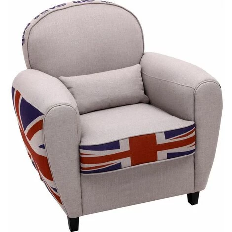 Paris Prix - Fauteuil Club Design "timber Ii" 85cm Gris 3 Paris Prix - Fauteuil Club Design "timber Ii" 85cm Gris