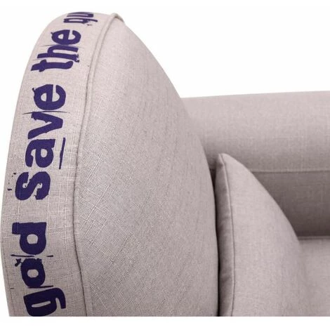 Paris Prix - Fauteuil Club Design "timber Ii" 85cm Gris 6 Paris Prix - Fauteuil Club Design "timber Ii" 85cm Gris – Image 4