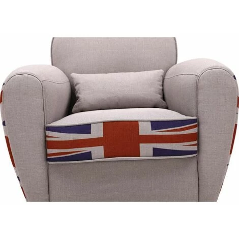 Paris Prix - Fauteuil Club Design "timber Ii" 85cm Gris 7 Paris Prix - Fauteuil Club Design "timber Ii" 85cm Gris – Image 5