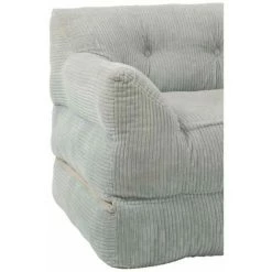 Paris Prix - Fauteuil Design En Velours "gavino" 95cm Bleu -Pas Cher Fauteuil Magasin 57078413 5