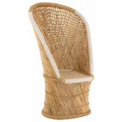 Paris Prix - Fauteuil Design En Bambou "smocla" 150cm Naturel