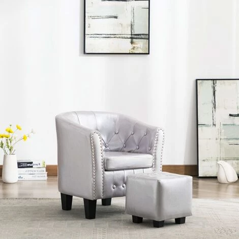 NOVA Pozzetto Fauteuil Avec Des Reproches écologiques Sur Le Fauteuil Relaxation De Différentes Couleurs Fauteuil Avec Repose-pied Argenté Brillant Similicuir Couleur : Argent Lucide 3 NOVA Pozzetto Fauteuil Avec Des Reproches écologiques Sur Le Fauteuil Relaxation De Différentes Couleurs Fauteuil Avec Repose-pied Argenté Brillant Similicuir Couleur : Argent Lucide