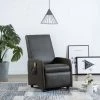 NOVA Écran Massant Réchauffé En équipement écologique Détendez Diverses Couleurs Fauteuil Inclinable De Massage Gris Similicuir Couleur : Gris