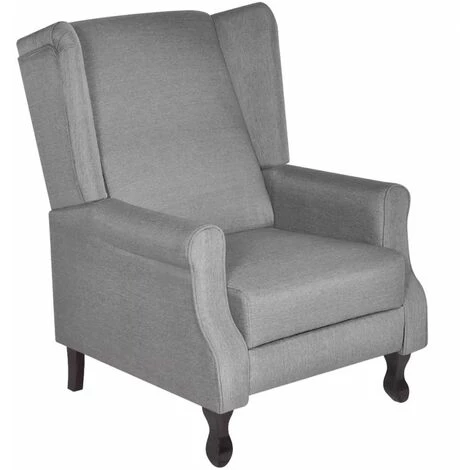 NOVA Fauteuil Inclinable En Tissu Conception élégante Fauteuil De Relaxation Diverses Couleurs Fauteuil Gris Tissu Couleur : Gris 3 NOVA Fauteuil Inclinable En Tissu Conception élégante Fauteuil De Relaxation Diverses Couleurs Fauteuil Gris Tissu Couleur : Gris