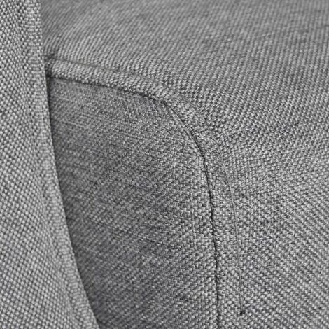 NOVA Fauteuil Inclinable En Tissu Conception élégante Fauteuil De Relaxation Diverses Couleurs Fauteuil Gris Tissu Couleur : Gris 4 NOVA Fauteuil Inclinable En Tissu Conception élégante Fauteuil De Relaxation Diverses Couleurs Fauteuil Gris Tissu Couleur : Gris – Image 2