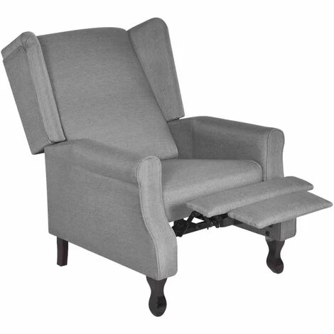 NOVA Fauteuil Inclinable En Tissu Conception élégante Fauteuil De Relaxation Diverses Couleurs Fauteuil Gris Tissu Couleur : Gris 7 NOVA Fauteuil Inclinable En Tissu Conception élégante Fauteuil De Relaxation Diverses Couleurs Fauteuil Gris Tissu Couleur : Gris – Image 5