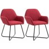 NOVA Chaises De Restauration élégantes En Tissu Avec Accoudoirs Rouges Divers Morceaux Chaises De Salle à Manger 2 Pcs Rouge Bordeaux Tissu Des Modèles : 2 Pcs -Pas Cher Fauteuil Magasin 57092510 1