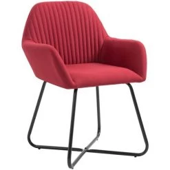 NOVA Chaises De Restauration élégantes En Tissu Avec Accoudoirs Rouges Divers Morceaux Chaises De Salle à Manger 2 Pcs Rouge Bordeaux Tissu Des Modèles : 2 Pcs -Pas Cher Fauteuil Magasin 57092510 4