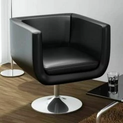 NOVA Tabourets De Selles En Rembourrés Et Réglables En Hauteur Moderne Différentes Couleurs Chaise De Bar Noir Similicuir Couleur : NOIR -Pas Cher Fauteuil Magasin 57094191 2
