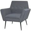 NOVA Canapé De Salon En Fauteuil Fauteuil Gris Clair Acier Et Tissu Couleur : Gris Clair -Pas Cher Fauteuil Magasin 57094352 1