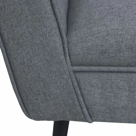 NOVA Canapé De Salon En Fauteuil Fauteuil Gris Clair Acier Et Tissu Couleur : Gris Clair 7 NOVA Canapé De Salon En Fauteuil Fauteuil Gris Clair Acier Et Tissu Couleur : Gris Clair – Image 5