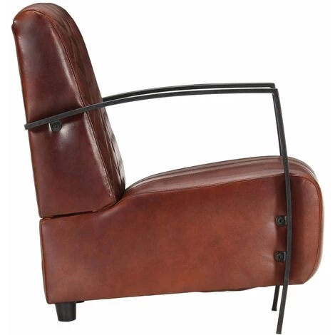 NOVA Détendez Le Fauteuil En Cuir En Cuir Réel Avec Divers Manteaux Fauteuil Marron Cuir Véritable Couleur : Marron 5 NOVA Détendez Le Fauteuil En Cuir En Cuir Réel Avec Divers Manteaux Fauteuil Marron Cuir Véritable Couleur : Marron – Image 3
