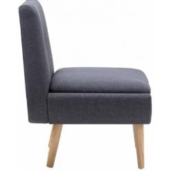 NOVA Armchair Bas Dans Le Tissu Pouf Relaxation Moderne Design élégant Couleurs Fauteuil Sans Accoudoirs Gris Foncé Tissu Couleur : GRIS FONCÉ -Pas Cher Fauteuil Magasin 57094411 5
