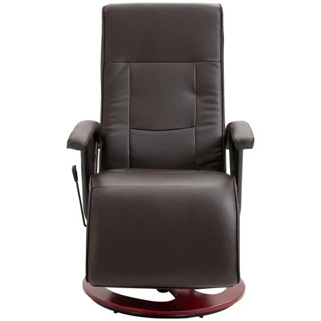 NOVA Fauteuil Pivotant TV Avec Dossier Réglable En Différentes Couleurs Eco-Pleather Fauteuil TV Pivotant Marron Similicuir Couleur : MARRON 6 NOVA Fauteuil Pivotant TV Avec Dossier Réglable En Différentes Couleurs Eco-Pleather Fauteuil TV Pivotant Marron Similicuir Couleur : MARRON â Image 4