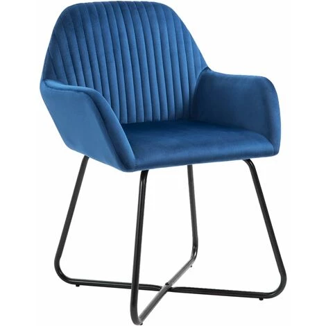 NOVA Chaises De Salle à Manger élégantes En Velours Bleu Avec Des Tâches De Cuisine Dans Divers Morceaux Chaises De Salle à Manger 6 Pcs Bleu Velours Des Modèles : 6 PCS 5 NOVA Chaises De Salle à Manger élégantes En Velours Bleu Avec Des Tâches De Cuisine Dans Divers Morceaux Chaises De Salle à Manger 6 Pcs Bleu Velours Des Modèles : 6 PCS – Image 3