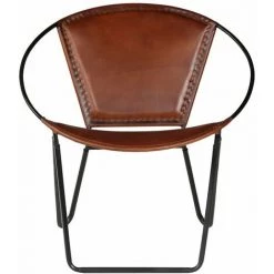 NOVA Détendez-vous Chaise En Réalité En Cuir Moderne En Cuir Moderne Couleurs élégantes Différentes Couleurs Chaise Marron Cuir Véritable Couleur : Marron -Pas Cher Fauteuil Magasin 57095148 2