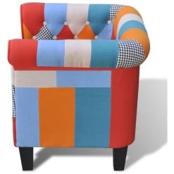 NOVA Fauteuil Avec Coussin En Tissu En Fauteuil De Relaxation élégant En Différentes Couleurs Fauteuil Avec Design De Patchwork Tissu Couleur : Multicolore 10 NOVA Fauteuil Avec Coussin En Tissu En Fauteuil De Relaxation élégant En Différentes Couleurs Fauteuil Avec Design De Patchwork Tissu Couleur : Multicolore -Pas Cher Fauteuil Magasin 57096553 4