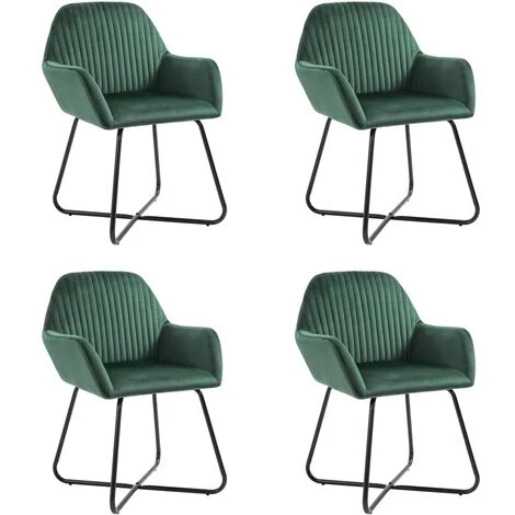 NOVA Chaises De Salle à Manger élégantes En Velours Vert Avec Des Tâches De Cuisine Dans Divers Morceaux Chaises De Salle à Manger 4 Pcs Vert Velours Des Modèles : 4 Pièces 3 NOVA Chaises De Salle à Manger élégantes En Velours Vert Avec Des Tâches De Cuisine Dans Divers Morceaux Chaises De Salle à Manger 4 Pcs Vert Velours Des Modèles : 4 Pièces
