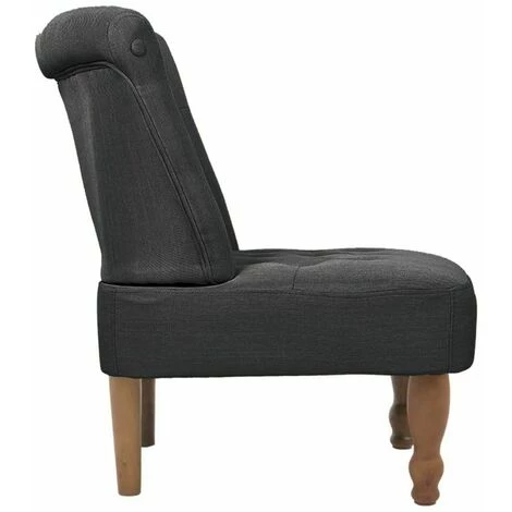 NOVA Fauteuil De Style Français En Tissu Avec Un Tchernnial Matelassé Gris Chaise En Style Français Gris Tissu 4 NOVA Fauteuil De Style Français En Tissu Avec Un Tchernnial Matelassé Gris Chaise En Style Français Gris Tissu – Image 2