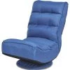Giantex Chaise De Sol Pivotante à 360°, Fauteuil De Sol RembourrE Pliable, CanapE De Sol Avec Dossier REglable à 5 Niveaux, Fauteuil De MEditation Faules Jusqu'à 120 Kg (bleu) -Pas Cher Fauteuil Magasin 57099566 1