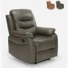 LE ROI DU RELAX Fauteuil Inclinable Relaxant Pour Repose-pieds Salon Personnes âgées Panama Lux | Couleur: Gris -Pas Cher Fauteuil Magasin 57105435 1