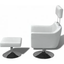 NOVA Fauteuil Et Poggiapiedi Salon Salon Studio Salle D'attente En Cuir Imitation Fauteuil TV Blanc Similicuir 9 NOVA Fauteuil Et Poggiapiedi Salon Salon Studio Salle D'attente En Cuir Imitation Fauteuil TV Blanc Similicuir -Pas Cher Fauteuil Magasin 57221978 3