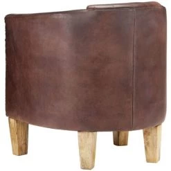 NOVA Pozzetto Fauteuil En Cuir Réel Avec Des Accoudoirs élégants Différentes Couleurs Fauteuil Marron Cuir Véritable Couleur : Antique Brun -Pas Cher Fauteuil Magasin 57223998 5