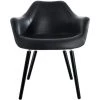 RENDEZ VOUS DéCO Chaise Anssen En Cuir Synthétique Noir - Noir -Pas Cher Fauteuil Magasin 5723194 1