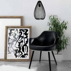RENDEZ VOUS DéCO Chaise Anssen En Cuir Synthétique Noir - Noir -Pas Cher Fauteuil Magasin 5723194 2