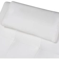 VidaXL Chaise Longue Avec Oreiller Similicuir Blanc - Blanc -Pas Cher Fauteuil Magasin 5756567 5