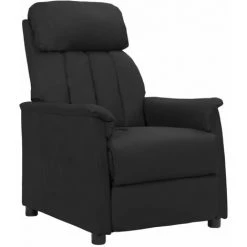 ASUPERMALL Fauteuil Inclinable Noir Similicuir