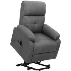 ASUPERMALL Fauteuil Inclinable Gris Foncé Tissu