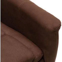 ASUPERMALL Fauteuil Inclinable électrique Marron Similicuir Daim 11 ASUPERMALL Fauteuil Inclinable électrique Marron Similicuir Daim -Pas Cher Fauteuil Magasin 57734120 5