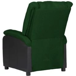 ASUPERMALL Fauteuil Inclinable De Massage Vert Foncé Similicuir Et Tissu -Pas Cher Fauteuil Magasin 57734124 5