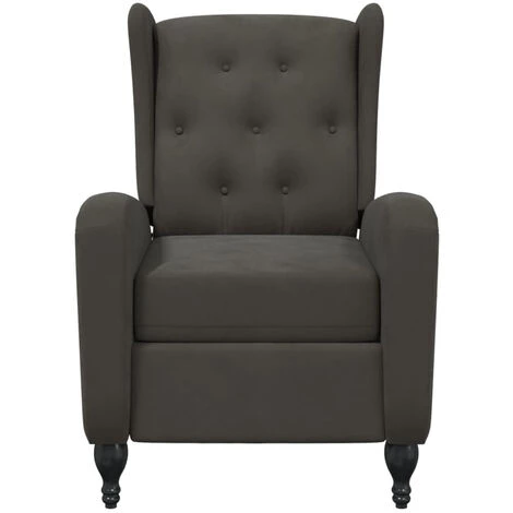ASUPERMALL Fauteuil De Massage Inclinable Gris Foncé Velours 6 ASUPERMALL Fauteuil De Massage Inclinable Gris Foncé Velours – Image 4