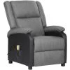 ASUPERMALL Fauteuil De Massage Inclinable Gris Clair Similicuir Et Tissu 2 ASUPERMALL Fauteuil De Massage Inclinable Gris Clair Similicuir Et Tissu -Pas Cher Fauteuil Magasin 57734160 1
