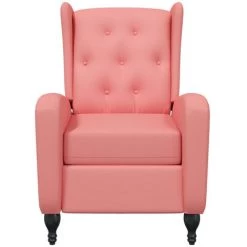 ASUPERMALL Fauteuil De Massage Inclinable Rose Velours -Pas Cher Fauteuil Magasin 57734779 4