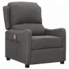 ASUPERMALL Fauteuil De Massage Inclinable Gris Foncé Tissu -Pas Cher Fauteuil Magasin 57734788 1