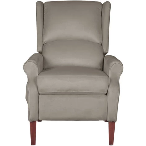 ASUPERMALL Fauteuil De Massage Inclinable Gris Clair Velours 6 ASUPERMALL Fauteuil De Massage Inclinable Gris Clair Velours – Image 4