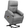 ASUPERMALL Fauteuil De Massage Inclinable Gris Clair Tissu -Pas Cher Fauteuil Magasin 57734792 1