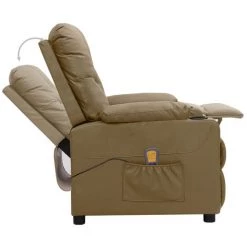 ASUPERMALL Fauteuil De Massage Inclinable Cappuccino Similicuir 11 ASUPERMALL Fauteuil De Massage Inclinable Cappuccino Similicuir -Pas Cher Fauteuil Magasin 57734797 5