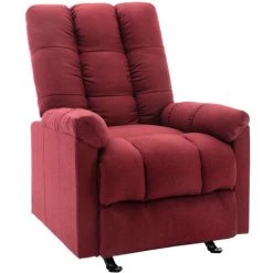 ASUPERMALL Fauteuil Inclinable Rouge Bordeaux Tissu